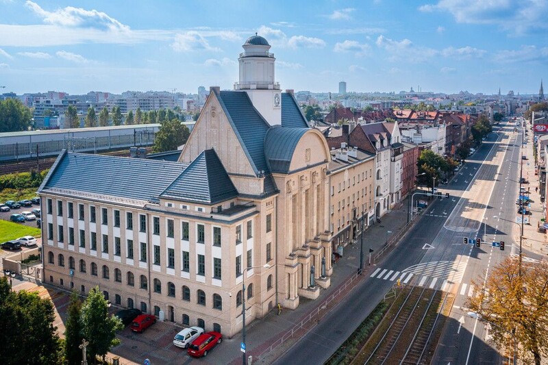 Rektorat UE Katowice z lotu ptaka