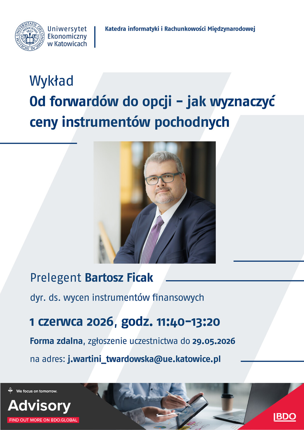 plakat promujący wykład