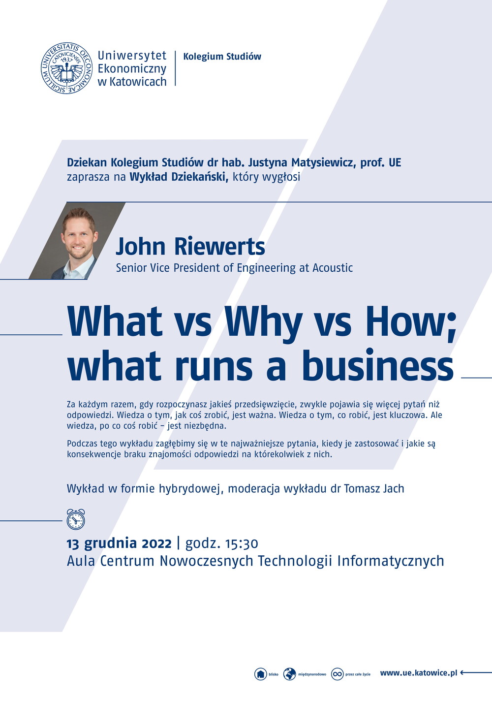 Plakat z informacjami o wydarzeniu