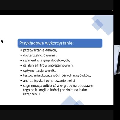 zrzut ekranu z konferencji