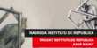 rysunki z napisem nagroda i projekt instytut de republica