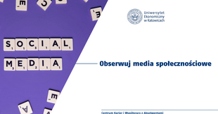 Obserwuj media społecznościowe Centrum Karier i Współpracy z Absolwentami