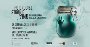 Plakat zawiera informacje o wydarzeniu, m.in. tytuł filmu oraz datę, godzinę i miejsce