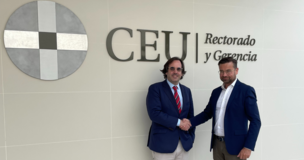 Prof. Alvaro Anton with Prof. Sławomir Smyczek, Vice-Rector for Education and International Relations