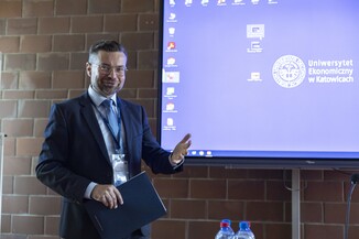 Vice-Rector for Education and International Relations Prof. Sławomir Smyczek, Ph.D.  at day 1 of symposium