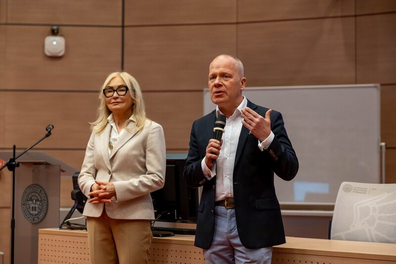 JM Rektor prof. Olszak oraz Prorektor prof. Dyduch