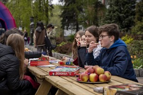 Studenci podczas wydarzenia