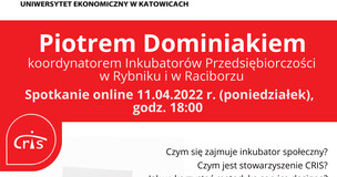 biało-czerwona grafika zawierająca logotyp i treść z newsa 