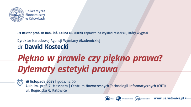 grafika z nazwą wykładu oraz prelegentem