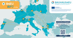mapa Europy z logiem BAUHAUS4EU