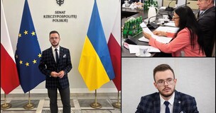 Kamil Lorek podczas posiedzenia