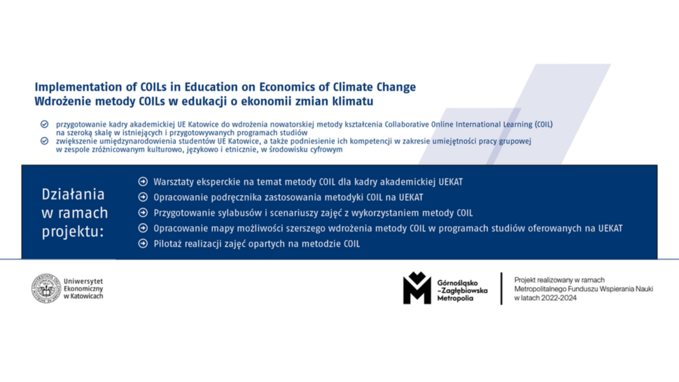 Implementation of COILs in Education on Economics of Climate Change (Wdrożenie metody COILs w edukacji o ekonomii zmian klimatu)"
