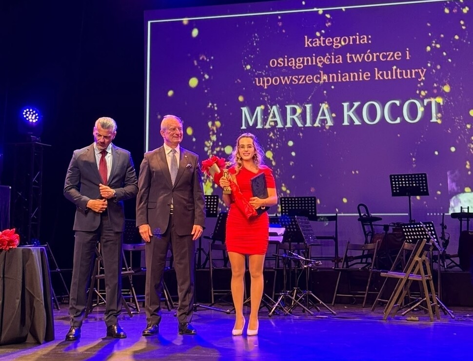 zdjęcie z odbioru nagrody