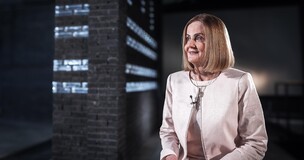 zdjęcie Pani Profesor podczas programu