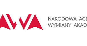Obrazek przedstawia logo NAWA w kolorze czerwonym.