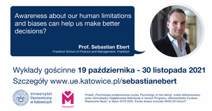 O psychologii podejmowania ryzyka z prof. Sebastianem Ebertem - news