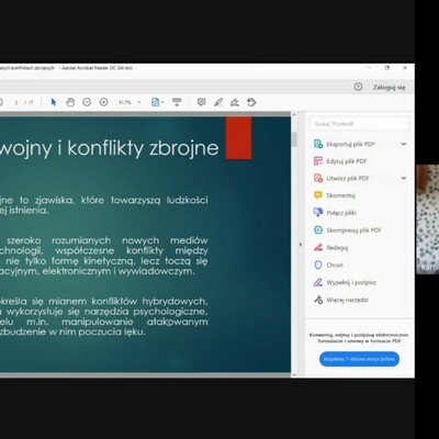 zrzut ekranu z konferencji