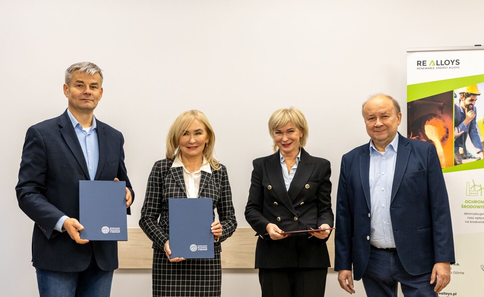 JM Rektor oraz przedstawiciele firmy