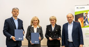 JM Rektor oraz przedstawiciele firmy