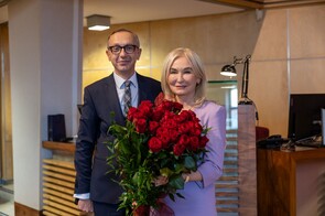 Kanclerz Paweł Kadłubiak oraz JMR prof. Celina Olszak