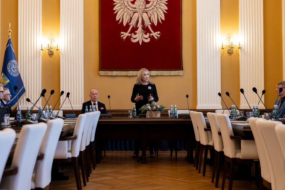 JM Rektor witająca zgromadzonych uczestników spotkania