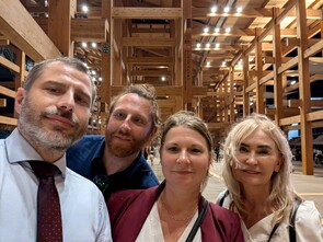 Od lewej: J. Kozak, P. Juszczuk, B. Probierz, C. Olszak