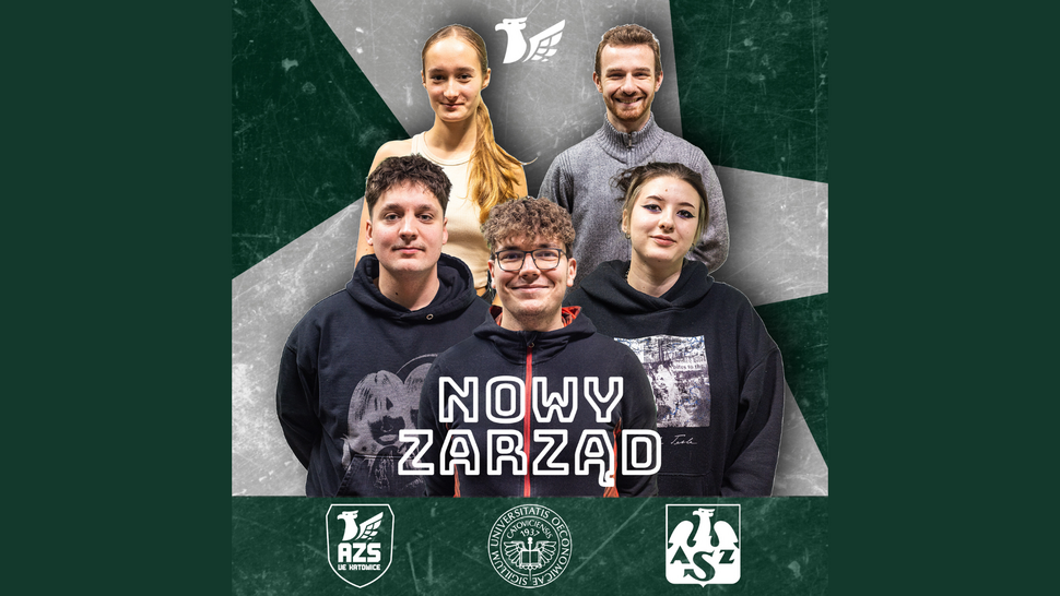 grafika przedstawiająca Nowy Zarząd AZS UE Katowice