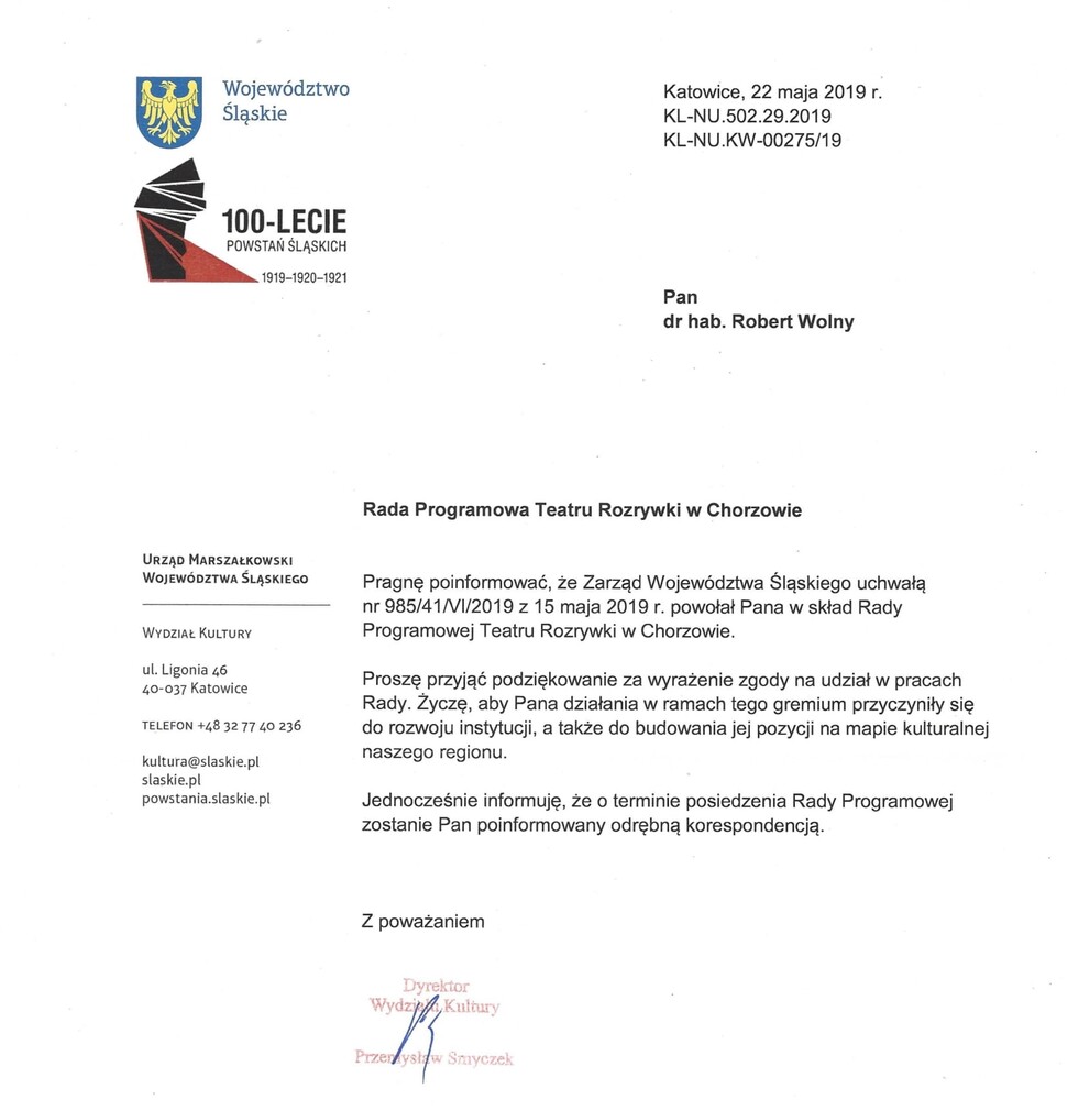 Nasz Prodziekan w Radzie Programowej Teatru Rozrywki