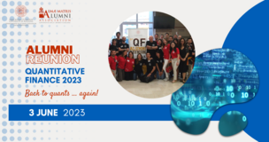 grafika z napisem Quantitaive Finance Alumni Reunion 2023"