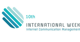 Poster shows information about 10th International Week “Internet Communication Management”  [online]