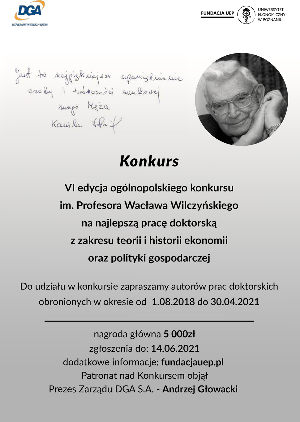 Obrazek przedstawia plakat konkursu