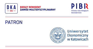 grafika promująca wydarzenie z logo UE Katowice