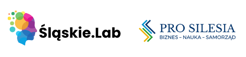 Logotypy organizatorów: Śląskie Lab i Pro Silesia