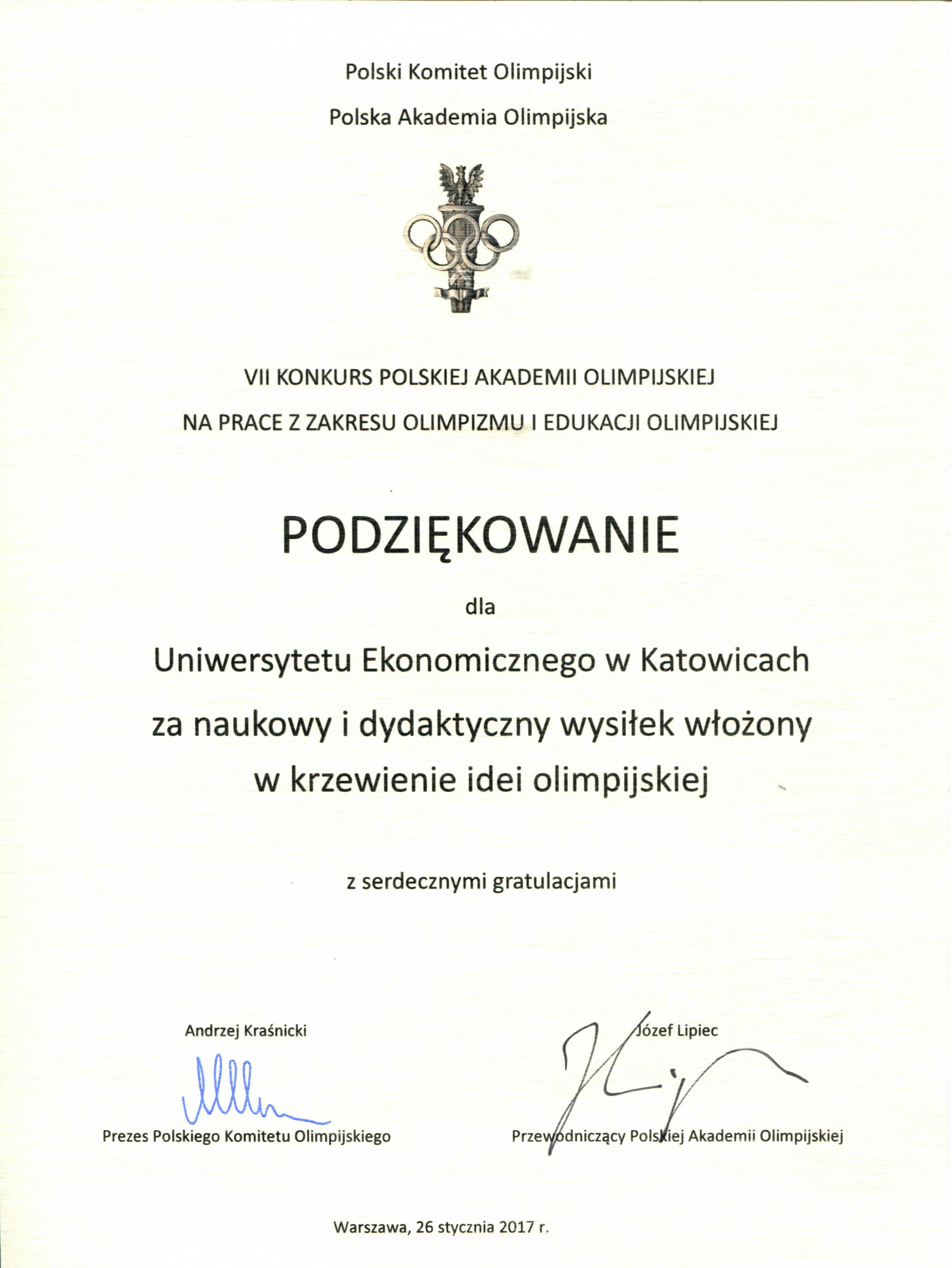 podziekowania