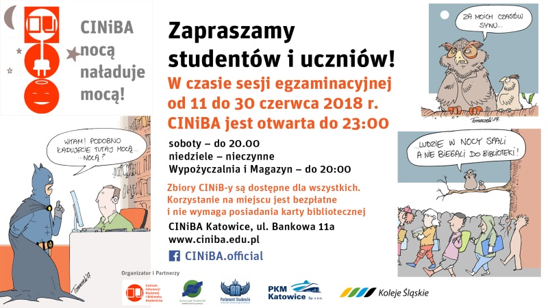 W czasie sesji CINiBA otwarta do godziny 23:00!