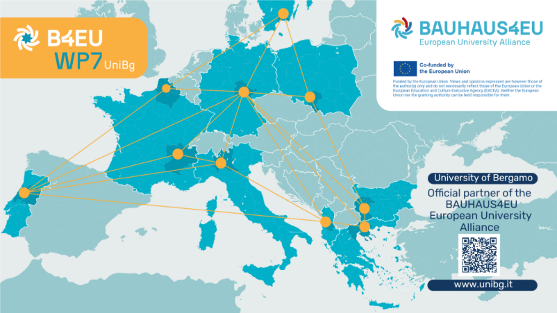 mapa Europy z logiem BAUHAUS4EU